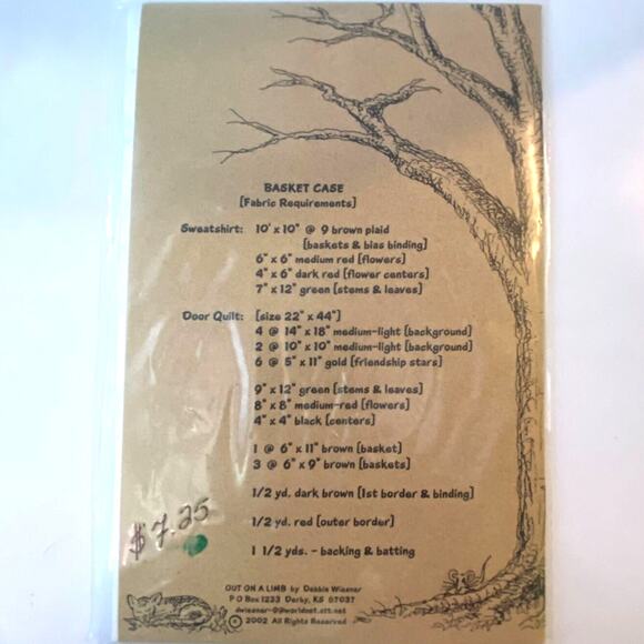 Out on a Limb 109 Pattern Basket Case Wearable Art Folkart Cozy Comfort Granny - Picture 4 of 5